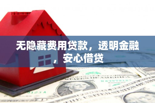 玉州无隐藏费用贷款，透明金融，安心借贷