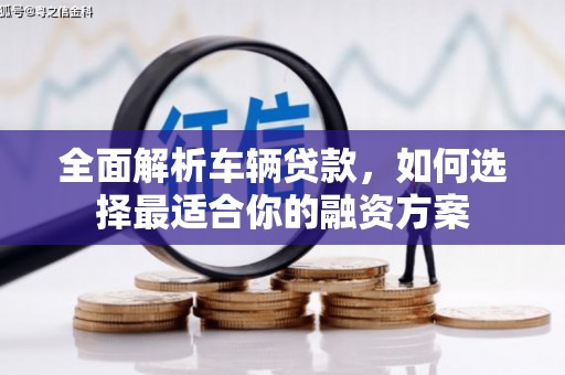 玉州全面解析车辆贷款，如何选择最适合你的融资方案